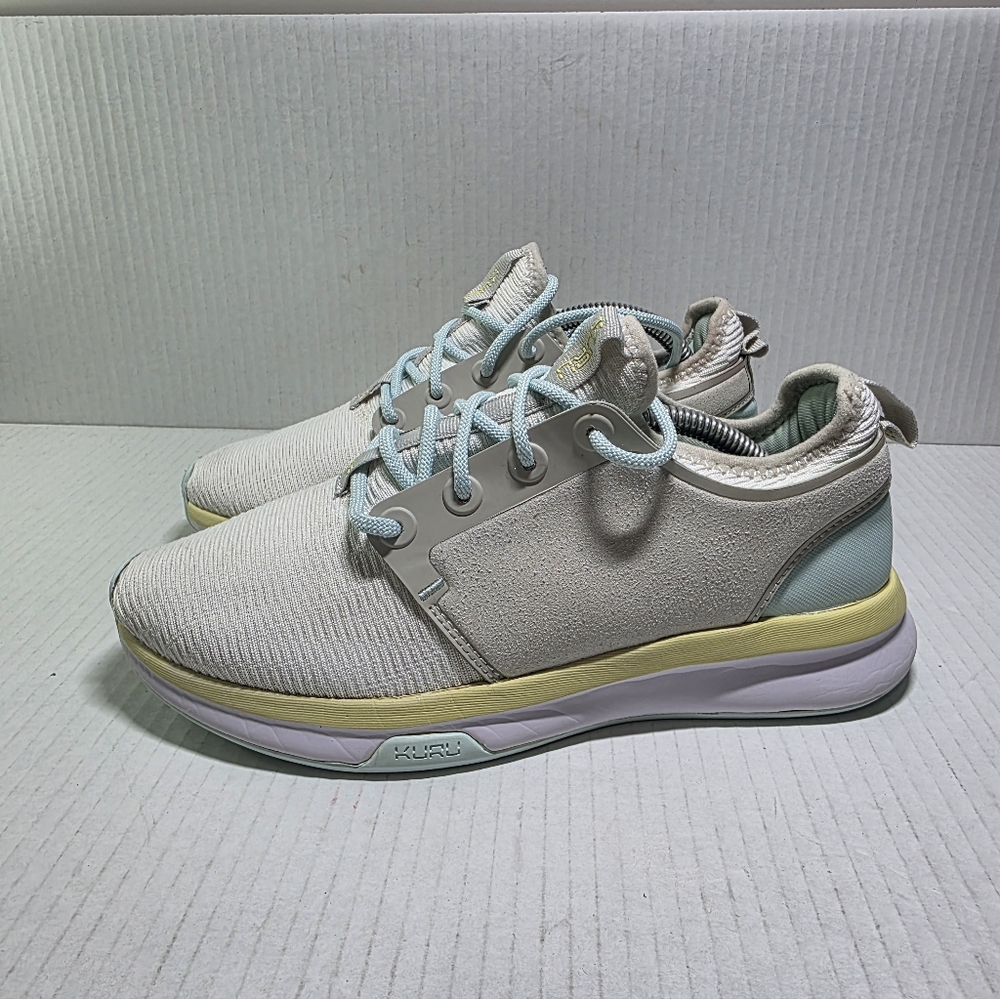 Womens Kuru Atom Cloud Running Shoes Plantar Sz 7.5 Gray Blue  Arch Support